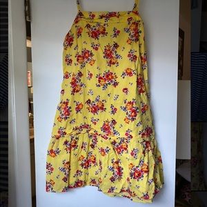 Yellow dress with flowers